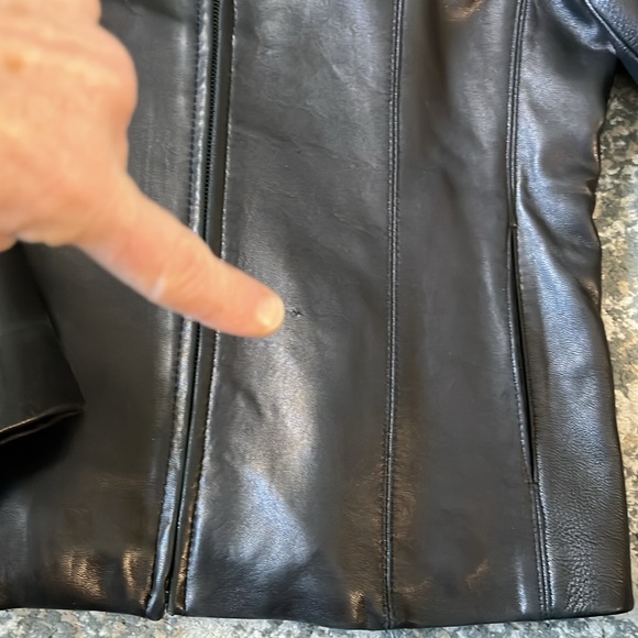 Siena leather moto jacket - Picture 6 of 10